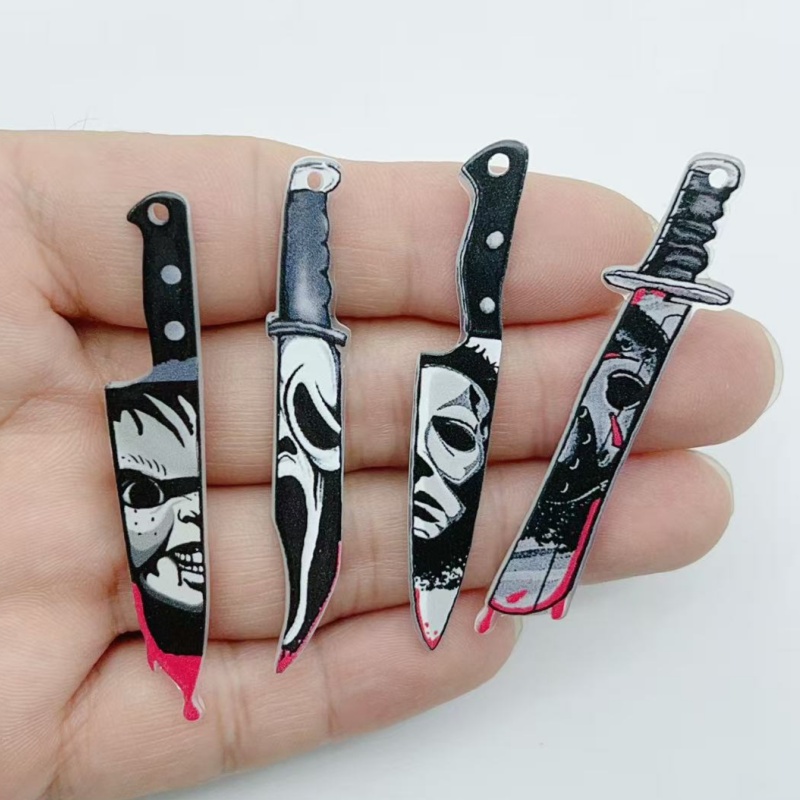 Jewelry Making Designs - 10 Stück Acryl-Schmuckteile für Halloween-Anhänger, DIY-Ohrringe,