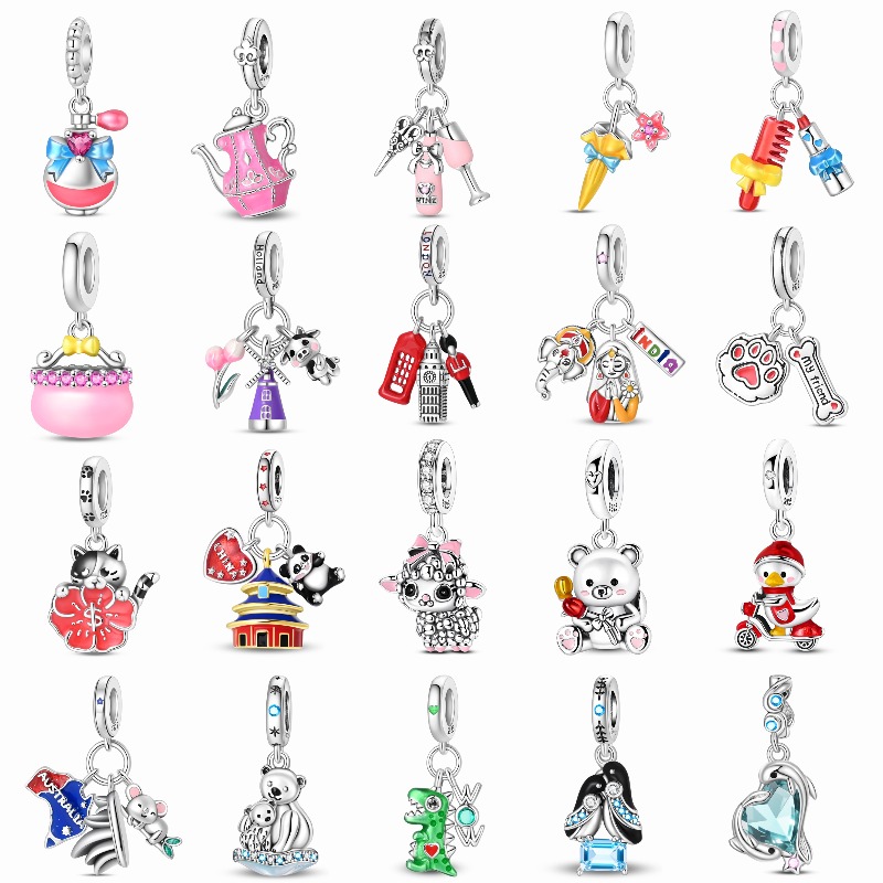 Jewelry Making London - Reise-Serie Original Charm 925 Silber London