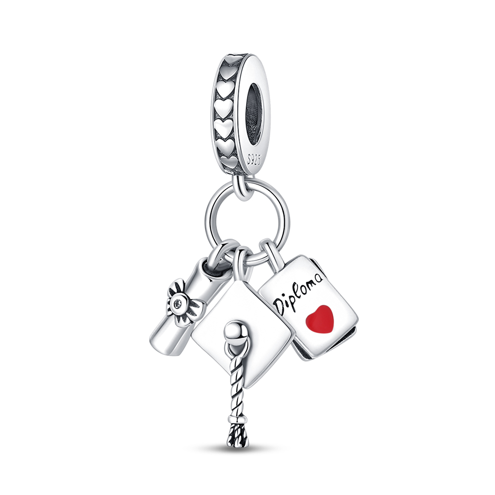 Jewelry Making Diploma - Charms für Abschlussfeiern, Diplom-Anhänger, Perlen, passend