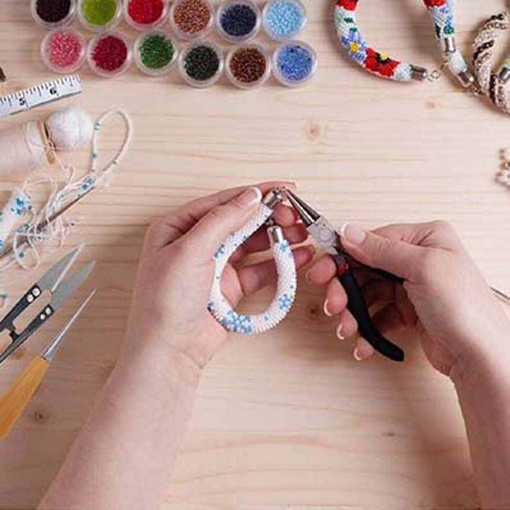 Jewelry Making Pliers Set - 19Pcs Professionelle Zubehör DIY Schwarz Tasche