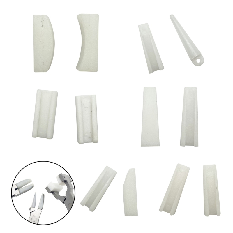 Jewelry Making Pliers Set - Packung mit 2 robusten Kunststoffersatzkiefernzubehör für