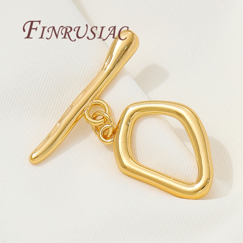 Toggle Clasp Gold - 18K vergoldete Knebelverschlüsse, Messing OT-Verschlüsse für