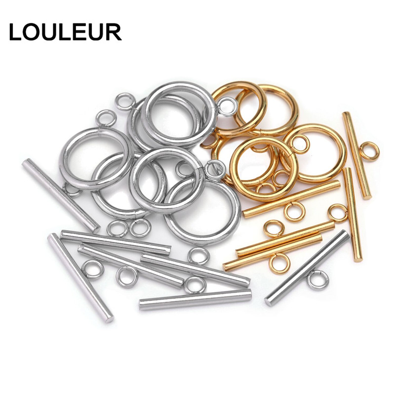 Toggle Clasp Gold - Edelstahl OT Verschlüsse Armband Knebelverschluss Verbinder