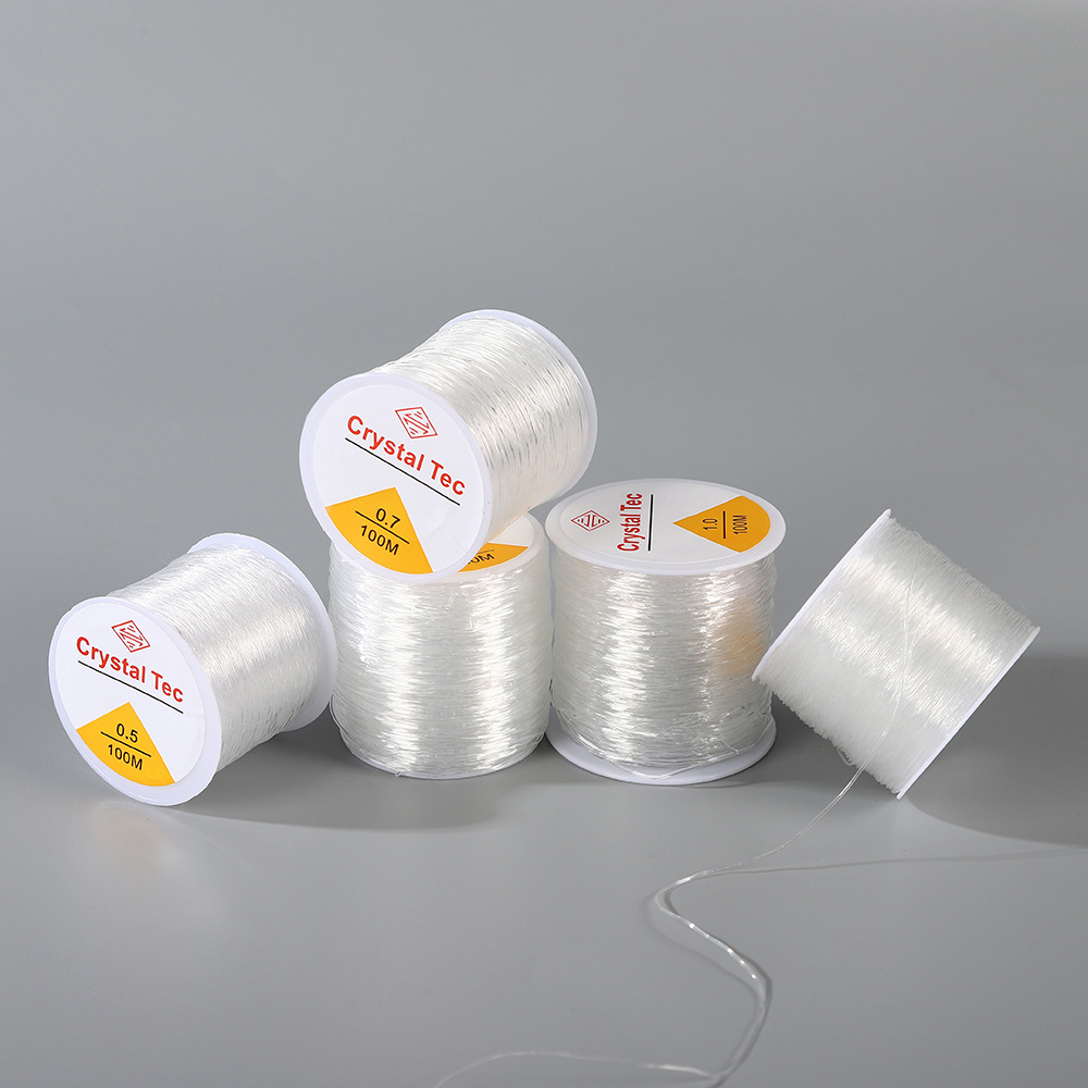 Jewelry Making Thread - 0,4–1,0 mm elastische Kristall-Schmuckschnur, Perlenschnur, starke