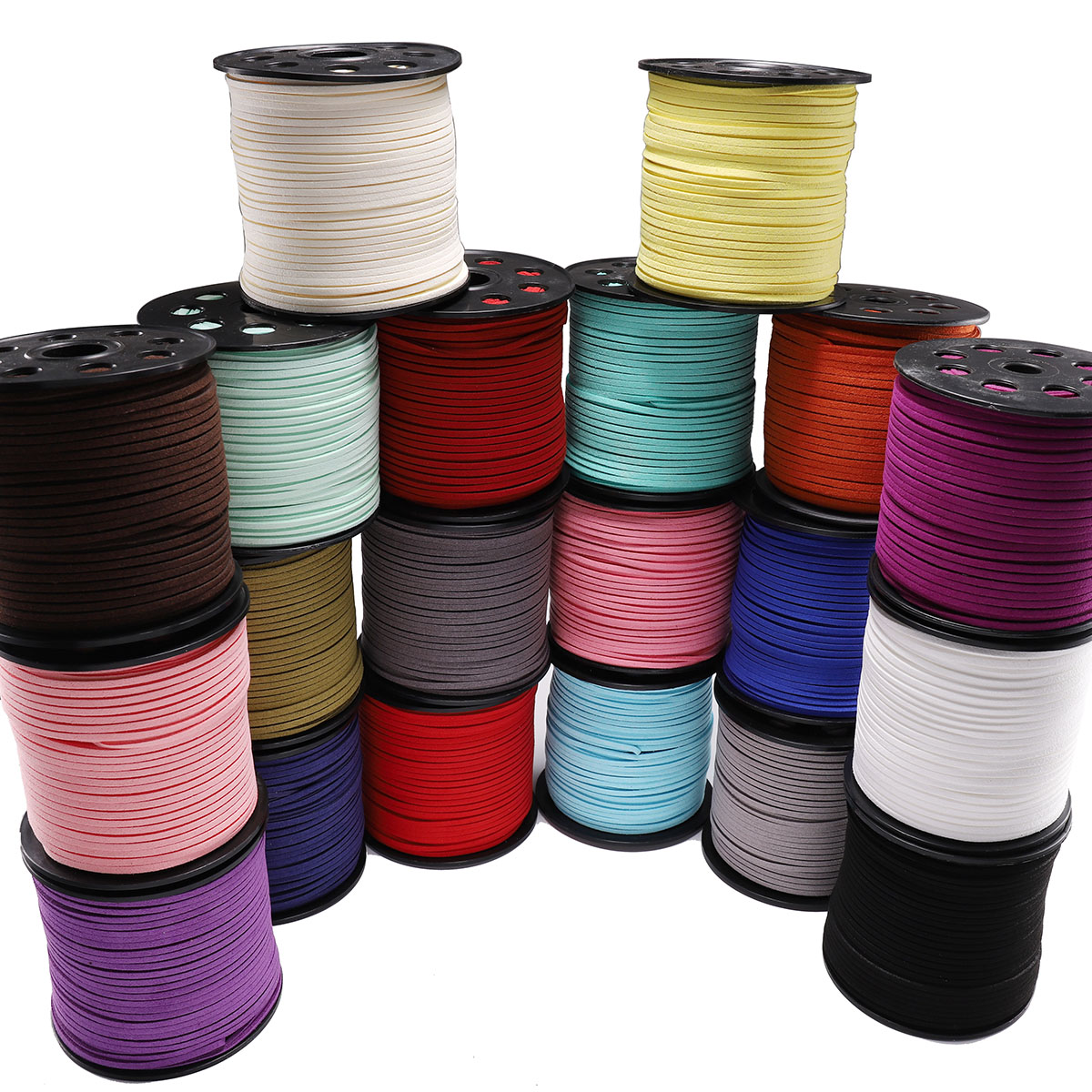 Bead Mat Velvet - 5-20m 2,5mm flache Wildleder imitat geflochtene