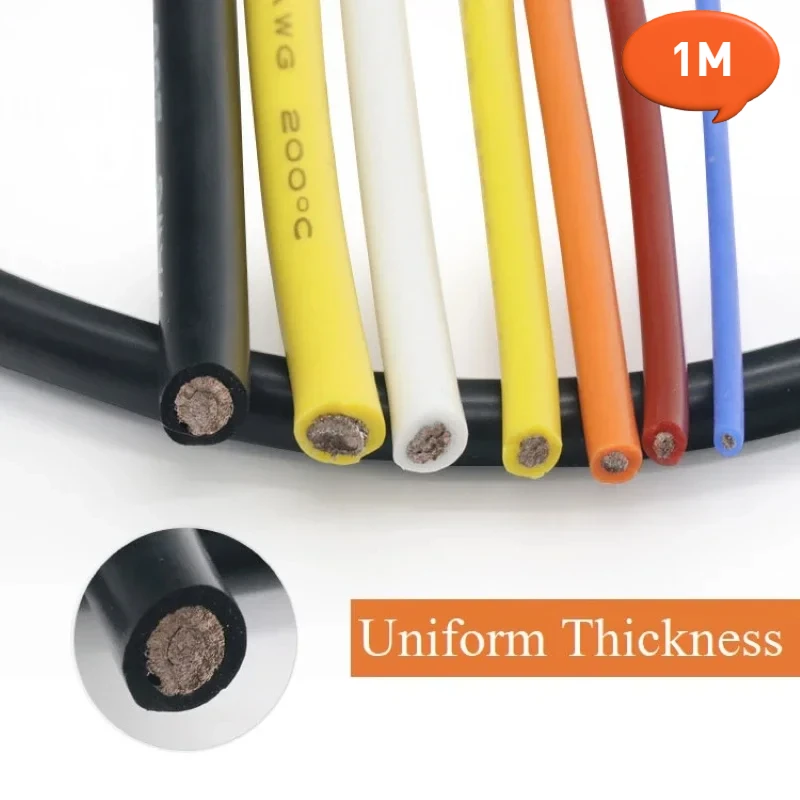 Wire 22 Gauge Copper - 1M Hitzebeständiges Kabel 30 28 26