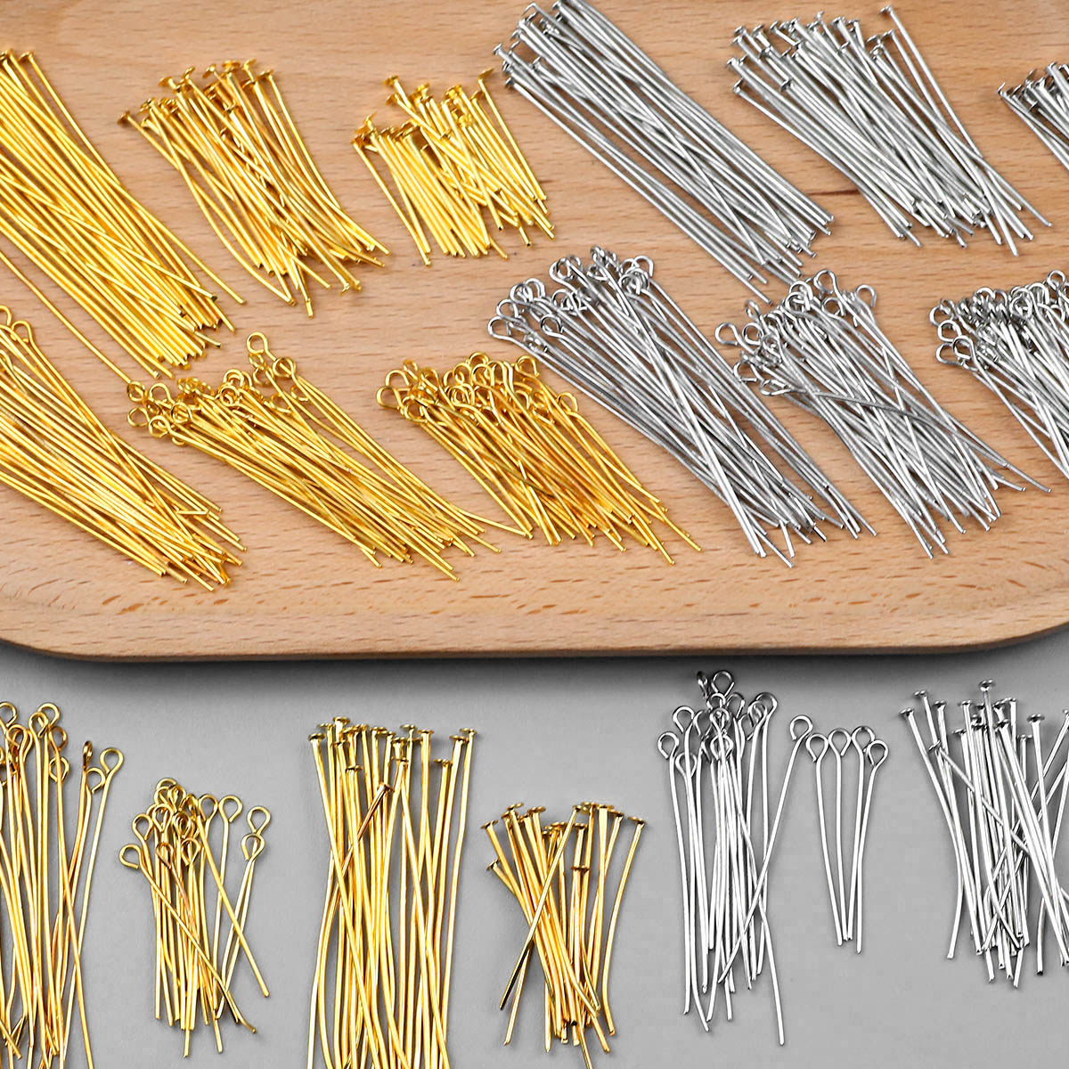 Jewelry Making Kit - Mehrteiliges Legierungs-Set mit 9/T-Pins/Karabinerverschlüssen für handgemachten