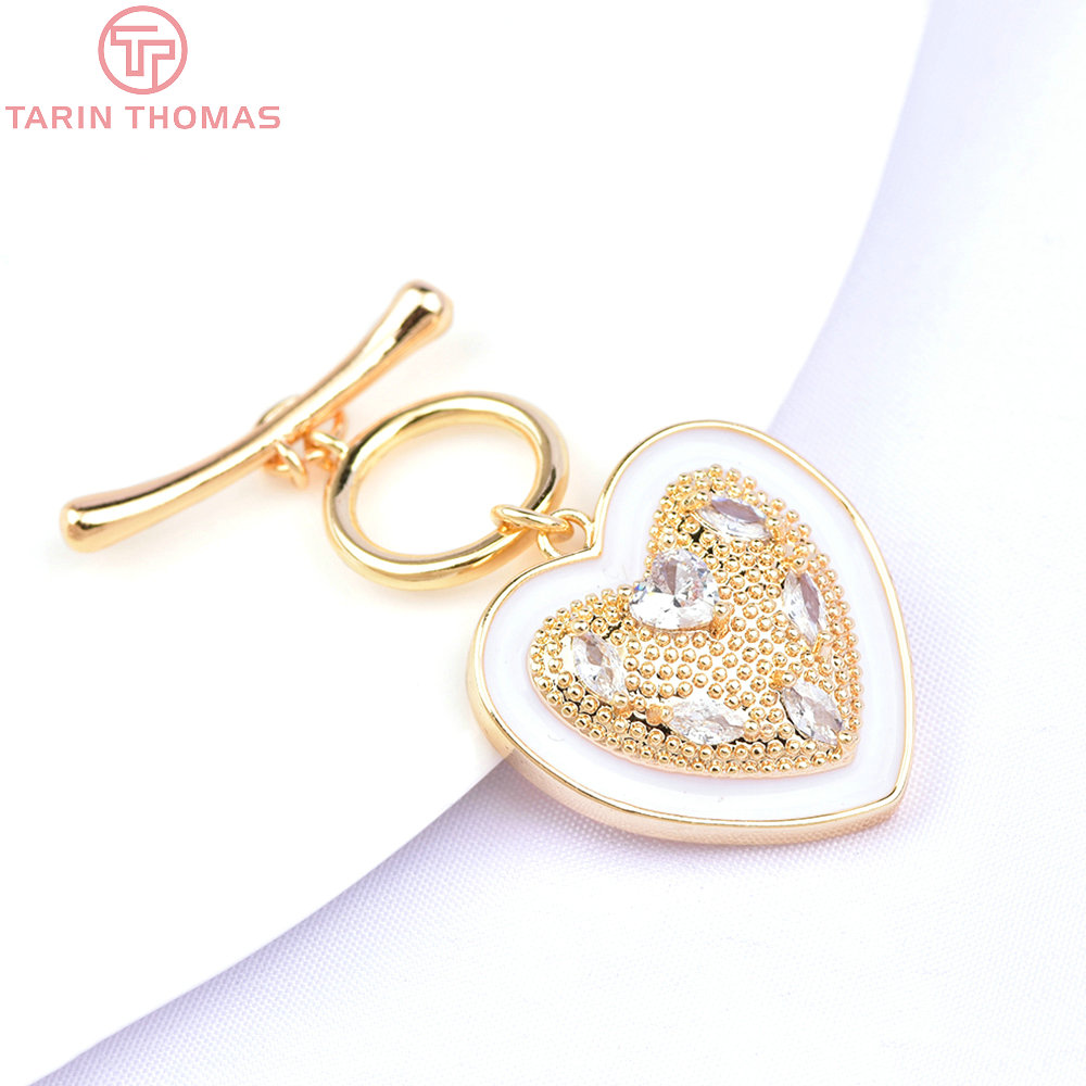 Toggle Clasp Gold - (6395) 2 Sets 24K Gold Farbe
