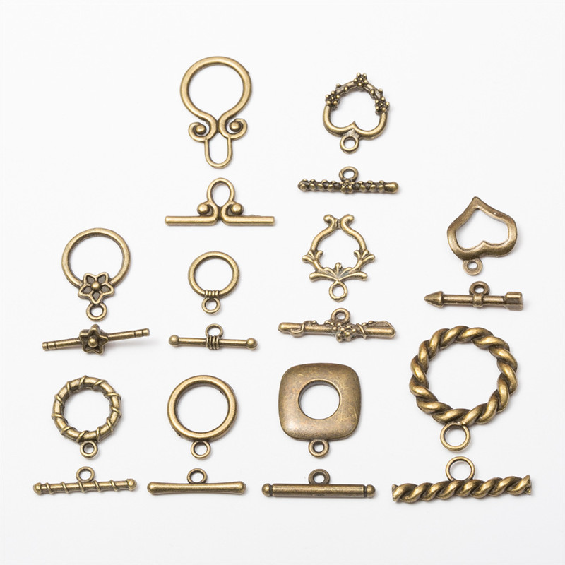 Toggle Clasp Gold - 10set Legierung Metall OT Toggle Verschlüsse