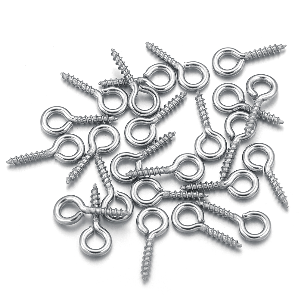 Jewelry Making Thread - 100 teile/los Edelstahl Mini Schraube Auge