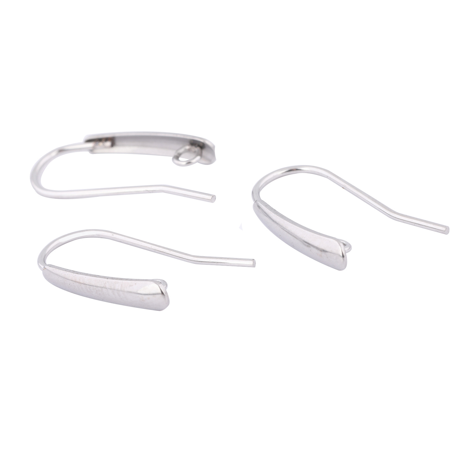 Jewelry Making Thread - 40 Stück Edelstahl-Ohrringhaken mit Schlaufe, DIY-Ohrdraht-Verschlüsse