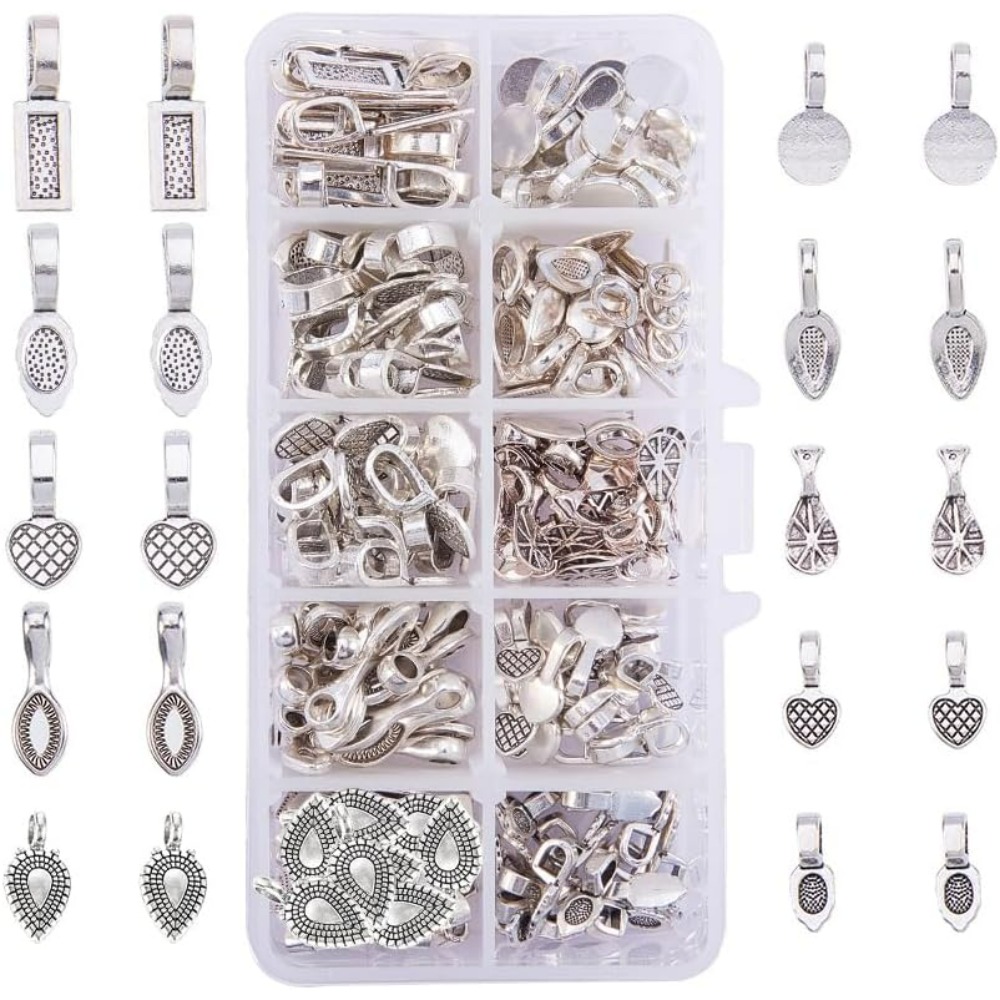 Jewelry Making Kit - 200 Stück 10-teilige flache Pad-Bügel aus