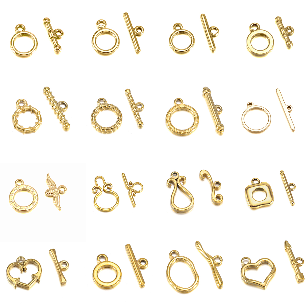 Toggle Clasp Gold - 16 arten Gold Hohe Qualität Edelstahl