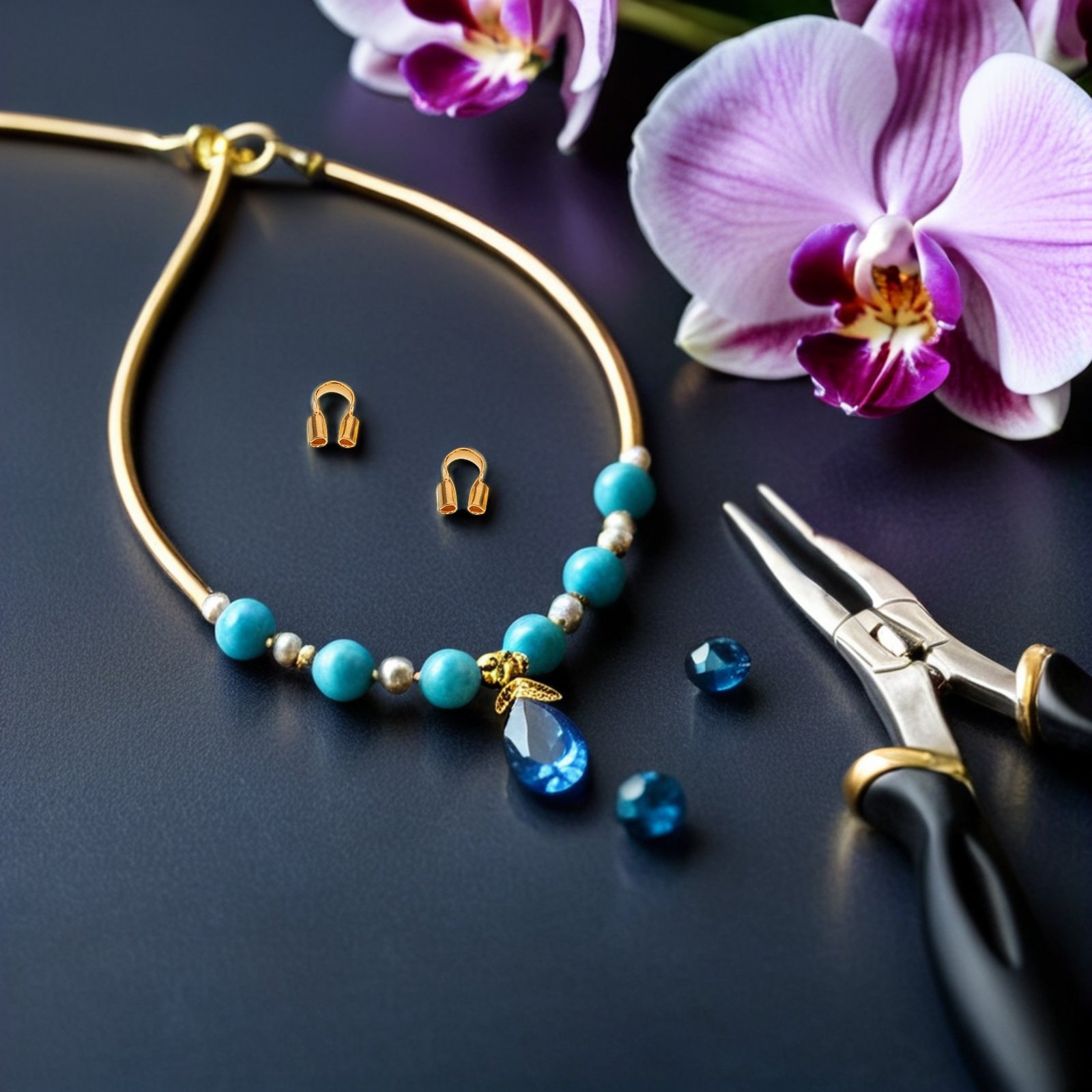 Jewelry Making Thread - 500 Stück Crimp-Röhrchen Drahtschutz U-förmiger Kabelschutz