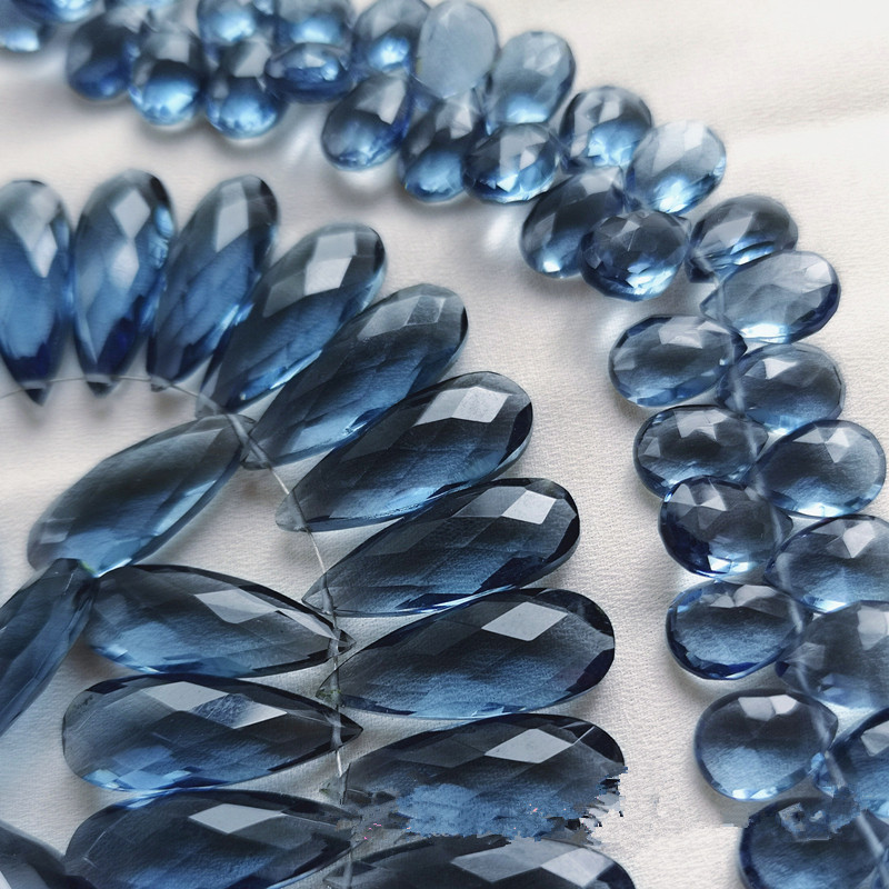 Jewelry Making London - 2 Stück lose Perlen, London Blue