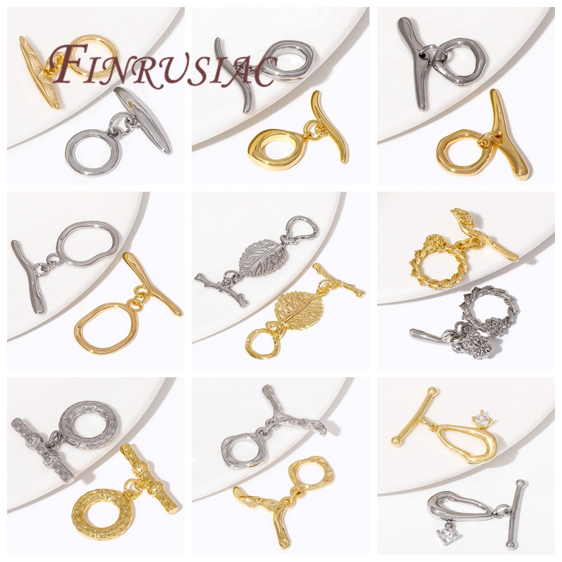 2/4 Stück 18 Karat vergoldete  – Toggle Clasp Gold Bewertung und Preis