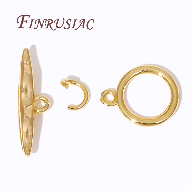 2/4 Stück 18 Karat vergoldete  – Toggle Clasp Gold Bewertung und Preis