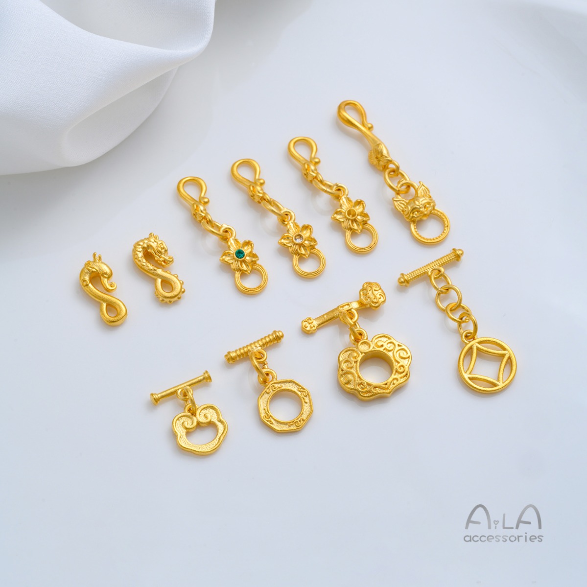 Messing 24K vergoldeter RuYi W – Toggle Clasp Gold Bewertung und Preis