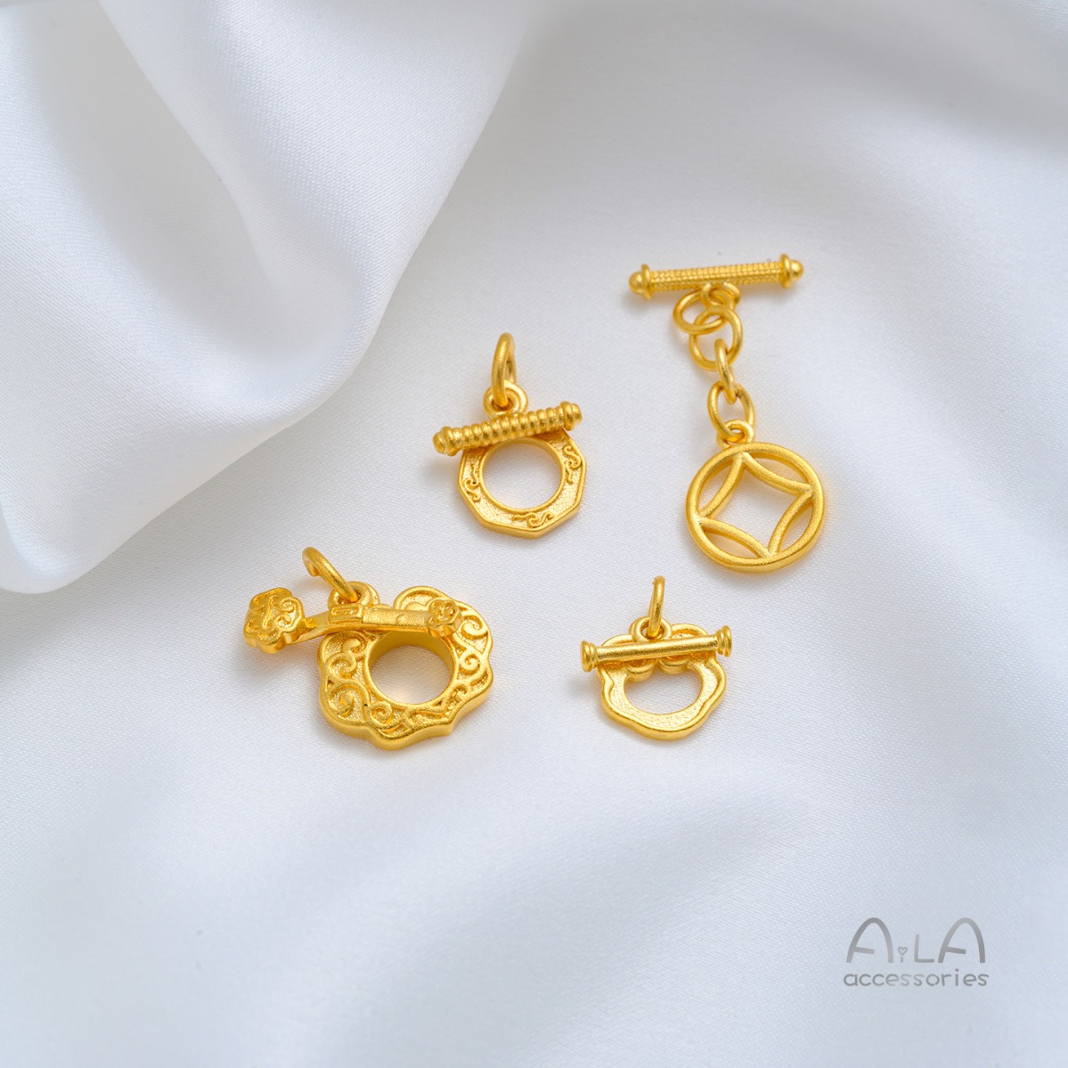 Messing 24K vergoldeter RuYi W – Toggle Clasp Gold Bewertung und Preis