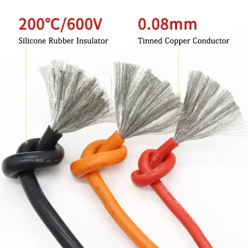 1M/5M Ultraweicher Silikondrah – Wire 22 Gauge Copper Bewertung und Preis