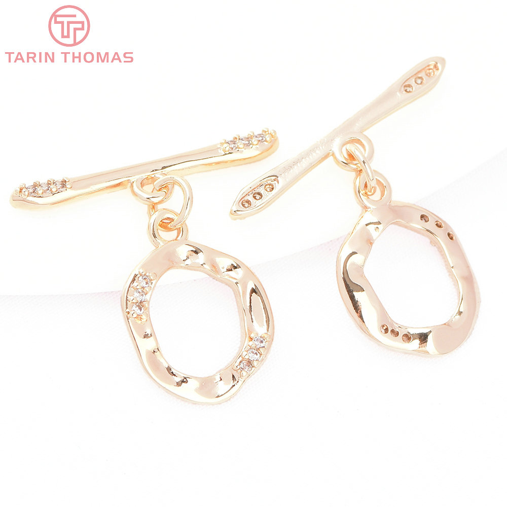 (8193) 4 Sätze 24 Karat Gold M – Toggle Clasp Gold Bewertung und Preis