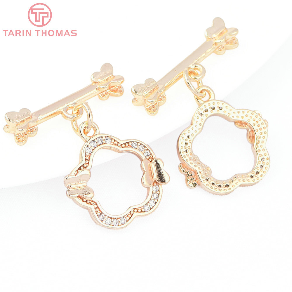(8193) 4 Sätze 24 Karat Gold M – Toggle Clasp Gold Bewertung und Preis