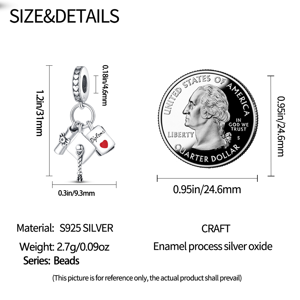 Charms für Abschlussfeiern, Di – Jewelry Making Diploma Bewertung und Preis
