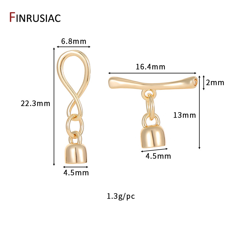 14K vergoldete Unendlichkeitss – Toggle Clasp Gold Bewertung und Preis