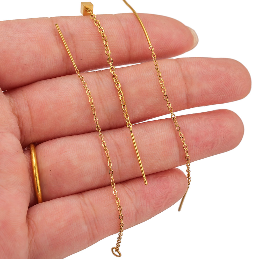10 Stück Edelstahl Lange Ohrhä – Jewelry Making Thread Bewertung und Preis