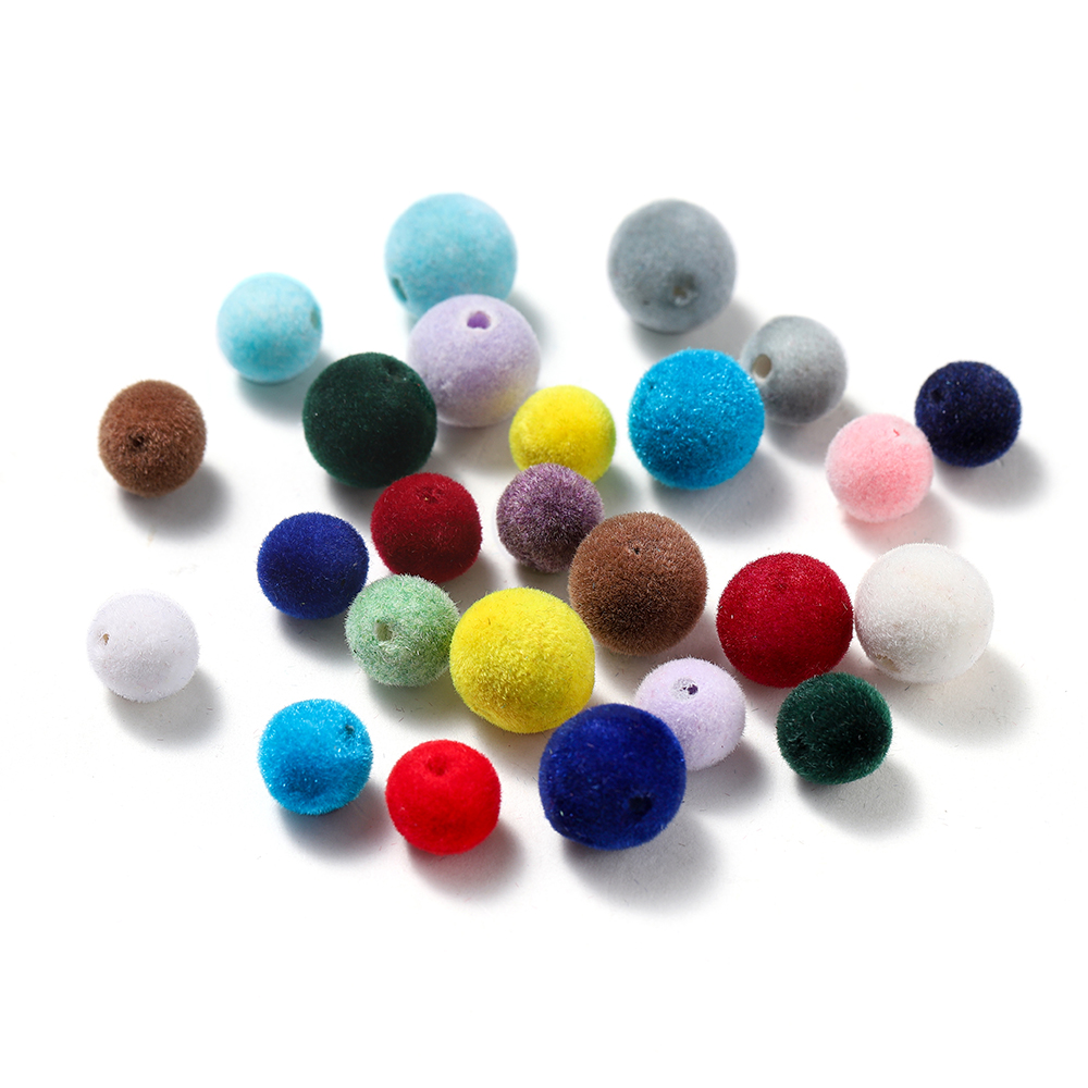 30 Stück 8/10 mm bunte Acryl-B – Bead Mat Velvet Bewertung und Preis