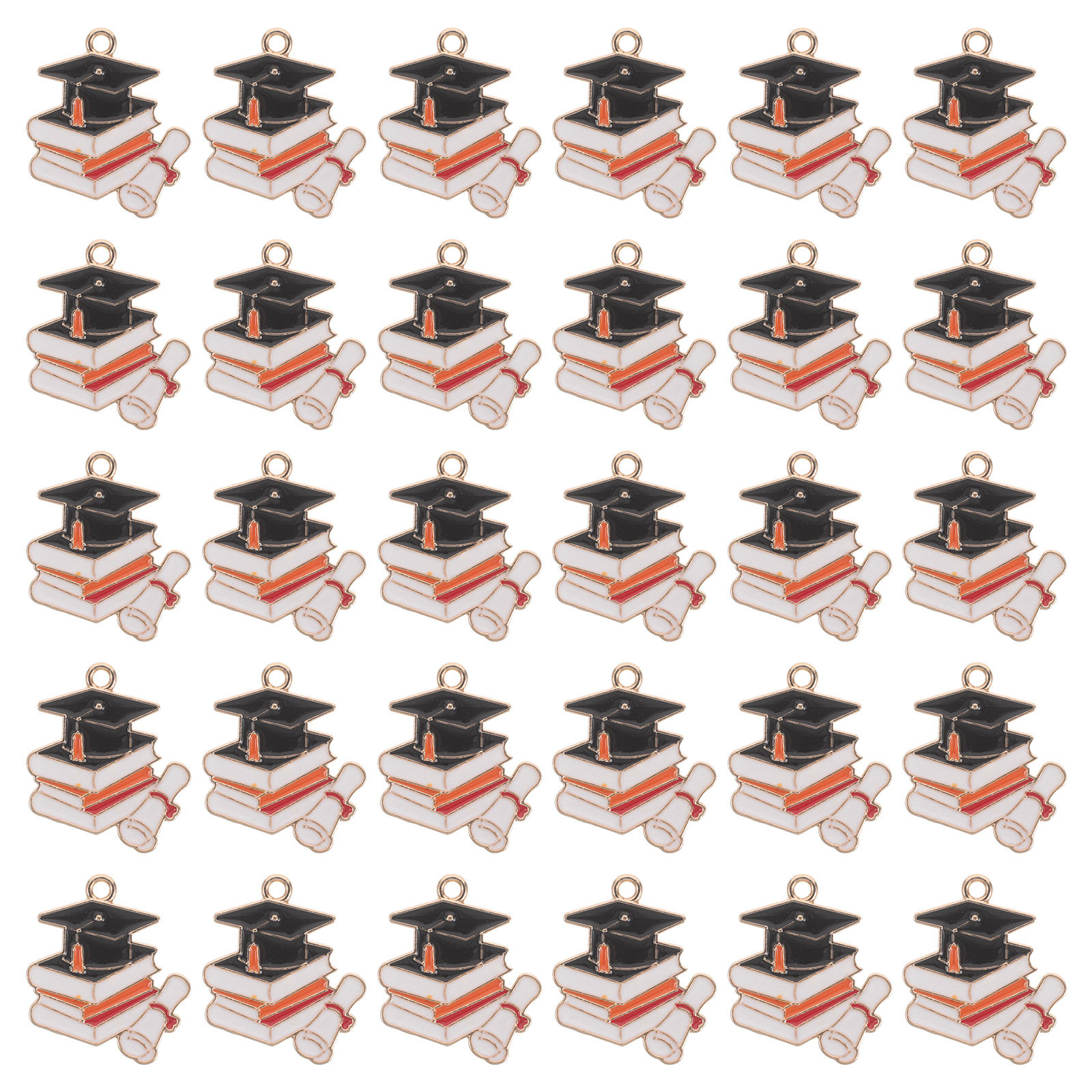 50 Stück Abschlusskappen-Anhän – Jewelry Making Diploma Bewertung und Preis