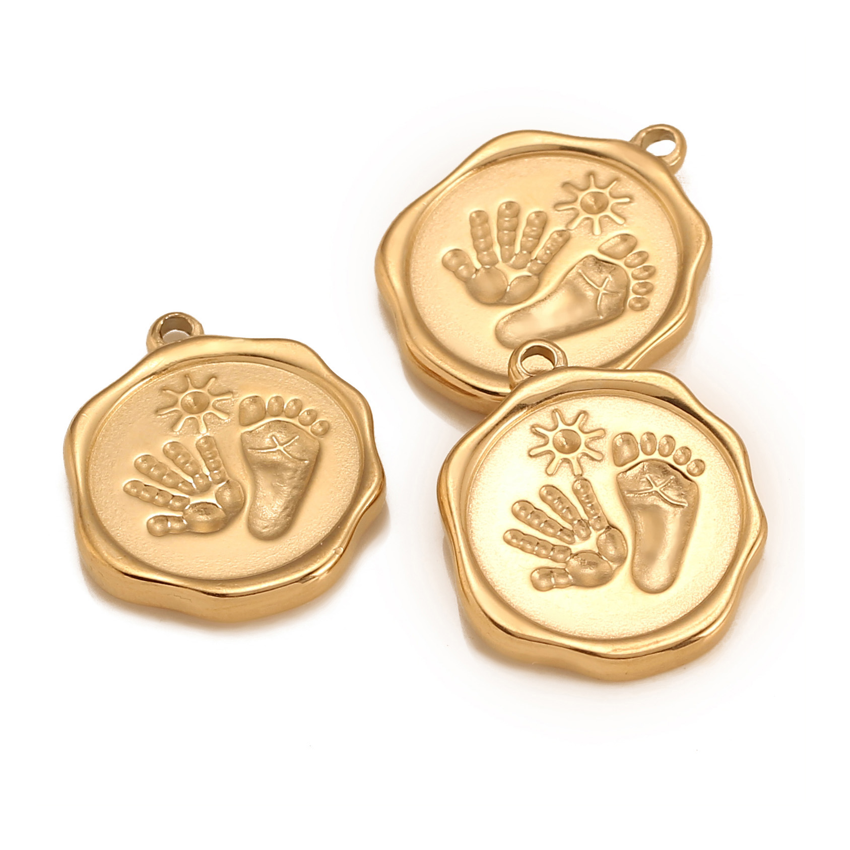 3PC Edelstahl Nette Baby Fußab – Jewelry Making For 5 Year Old Bewertung und Preis