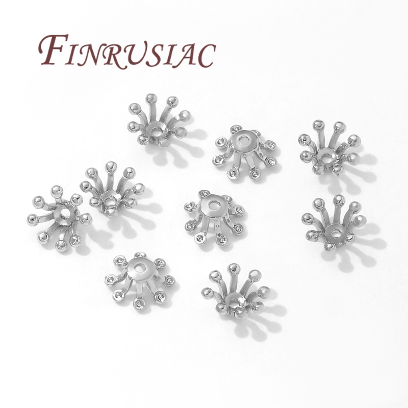 14K vergoldete Blumenperlenkap – Bead Cap Flower Bewertung und Preis