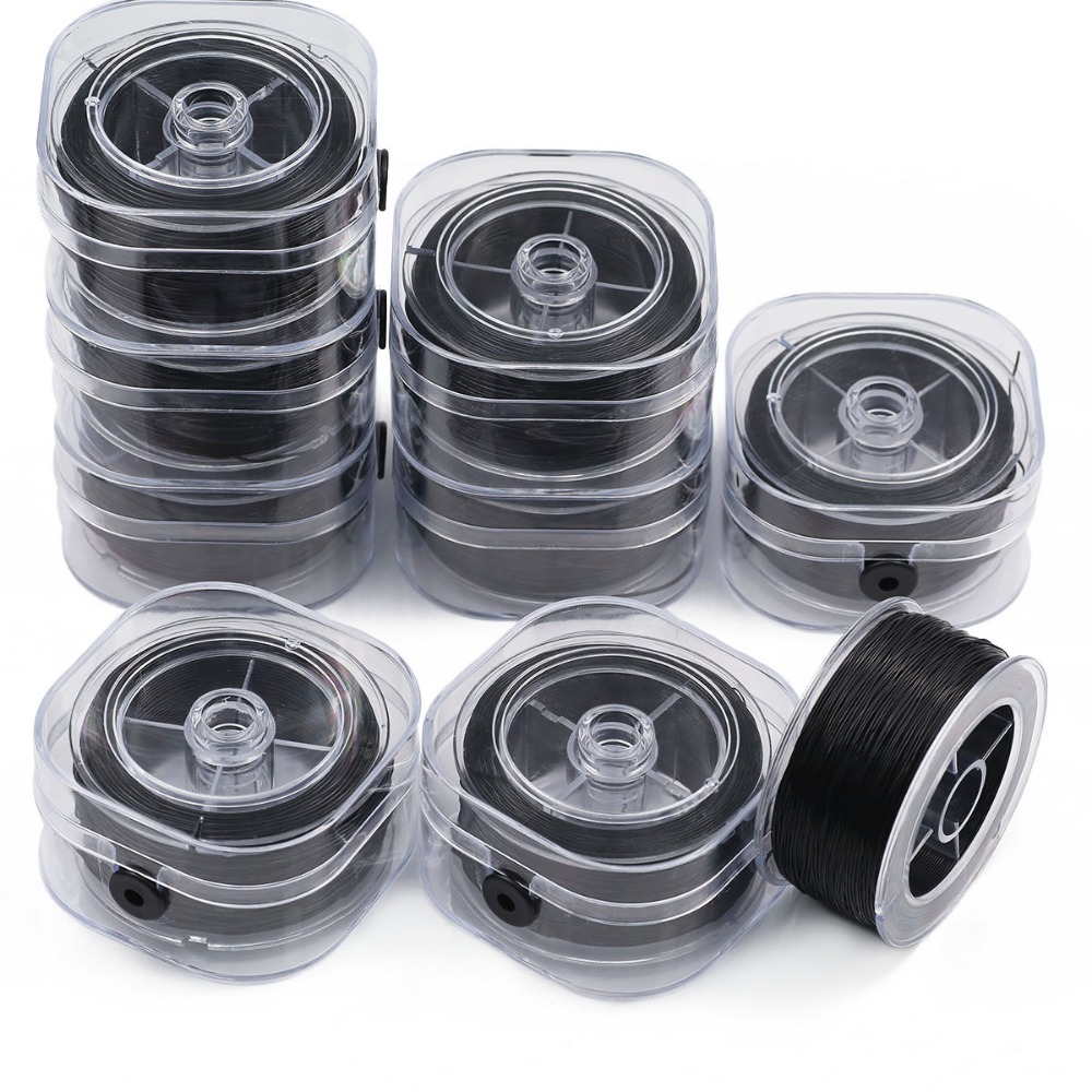 0,5-1mm Schwarzer Elastischer  – Jewelry Making Thread Bewertung und Preis