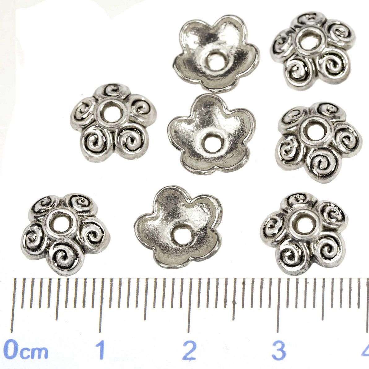 Schmuck Erkenntnisse Silber En – Bead Cap Flower Bewertung und Preis