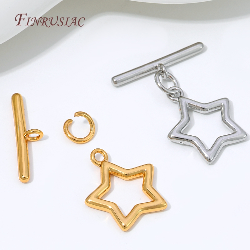 18K vergoldeter hohler Stern-O – Toggle Clasp Gold Bewertung und Preis