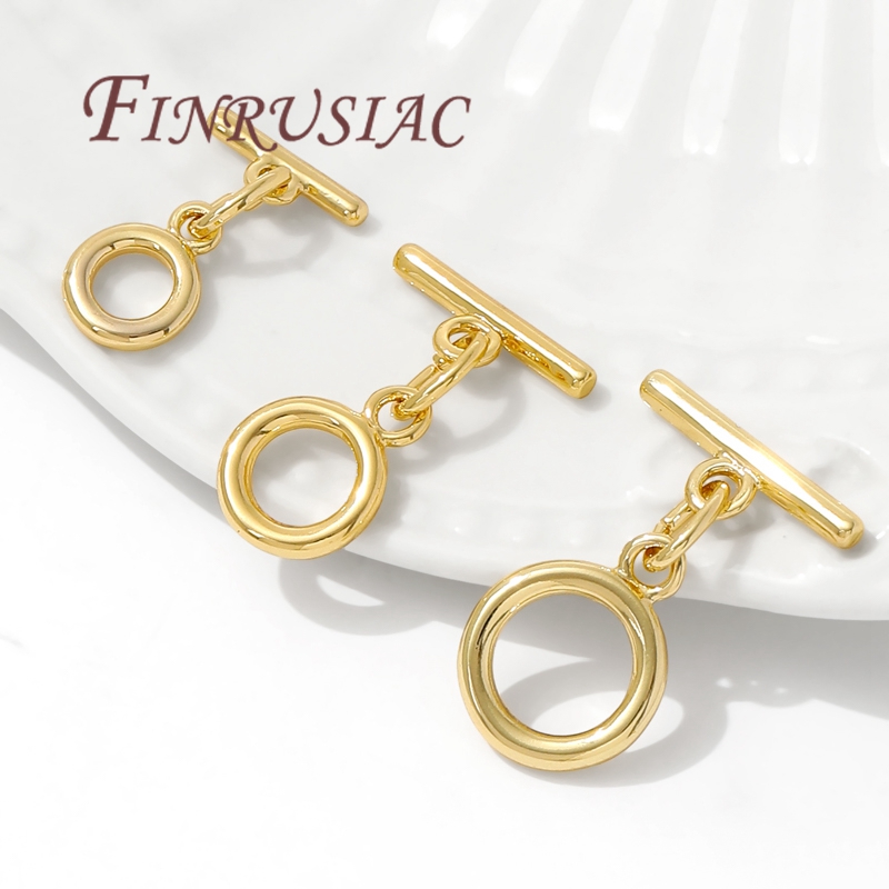 18K vergoldeter Knebelverschlu – Toggle Clasp Gold Bewertung und Preis
