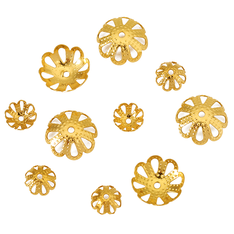 30 Stück Nie verblassende PVD- – Bead Cap Flower Bewertung und Preis