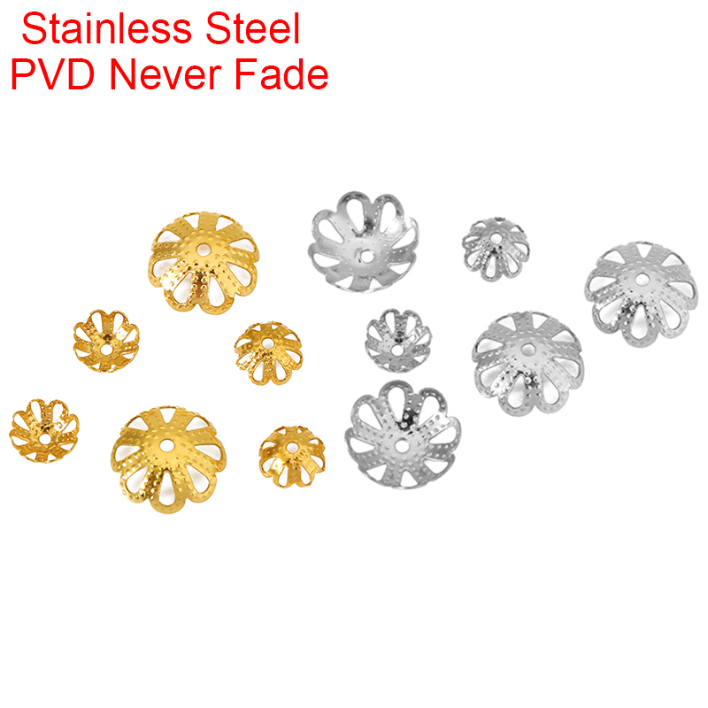 30 Stück Nie verblassende PVD- – Bead Cap Flower Bewertung und Preis