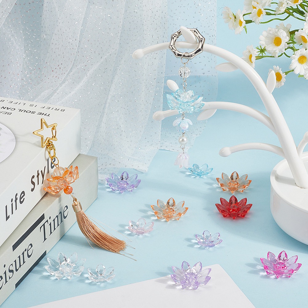 80 Stück, 2 Stile, transparent – Bead Cap Flower Bewertung und Preis