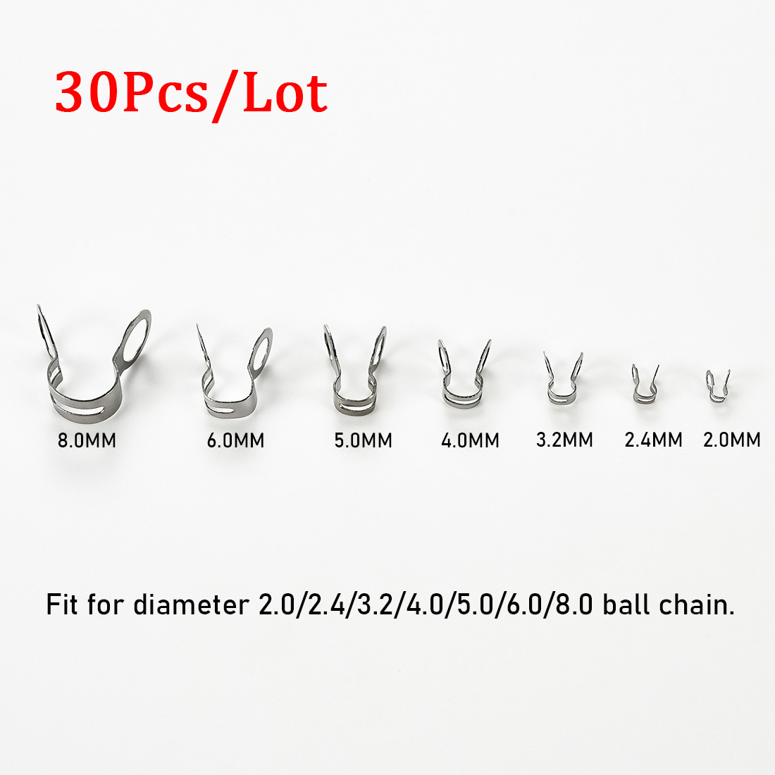 30 Stück Edelstahl-Kugelketten – Jewelry Making Designs Bewertung und Preis