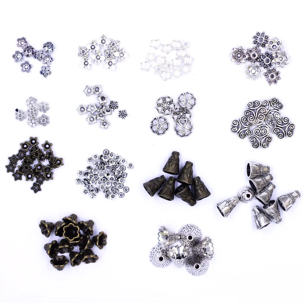 30–500 Stück gemischte Größen, – Bead Cap Flower Bewertung und Preis