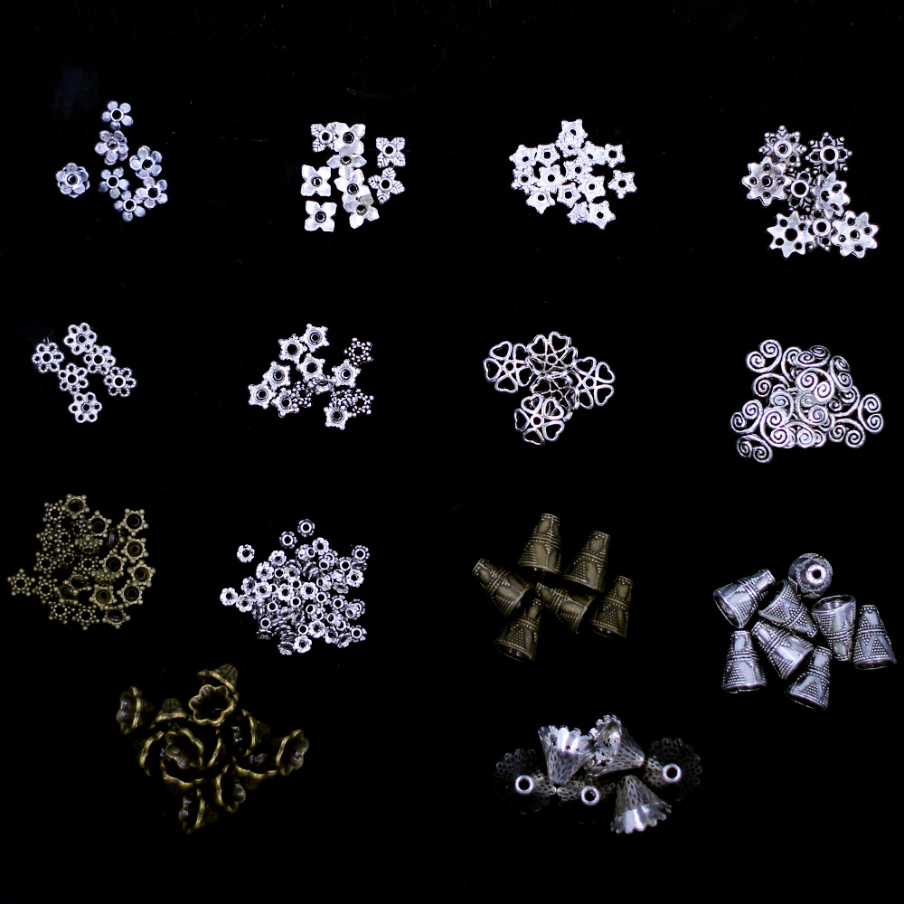 30–500 Stück gemischte Größen, – Bead Cap Flower Bewertung und Preis