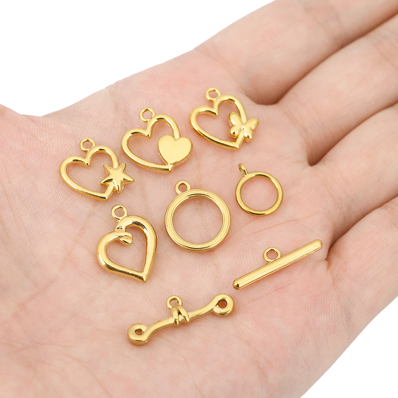 5 Sets PVD-beschichtete, langl – Toggle Clasp Gold Bewertung und Preis