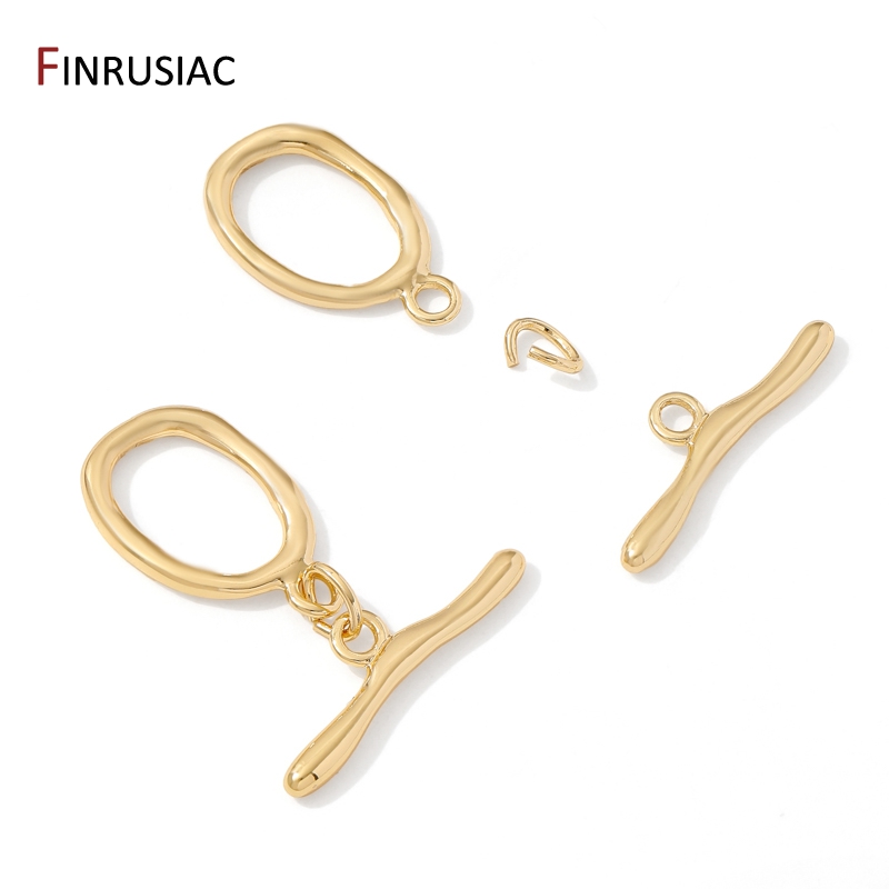 18K Vergoldete Messing Oval-/H – Toggle Clasp Gold Bewertung und Preis