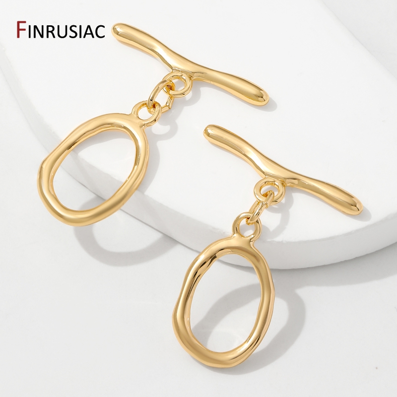 18K Vergoldete Messing Oval-/H – Toggle Clasp Gold Bewertung und Preis