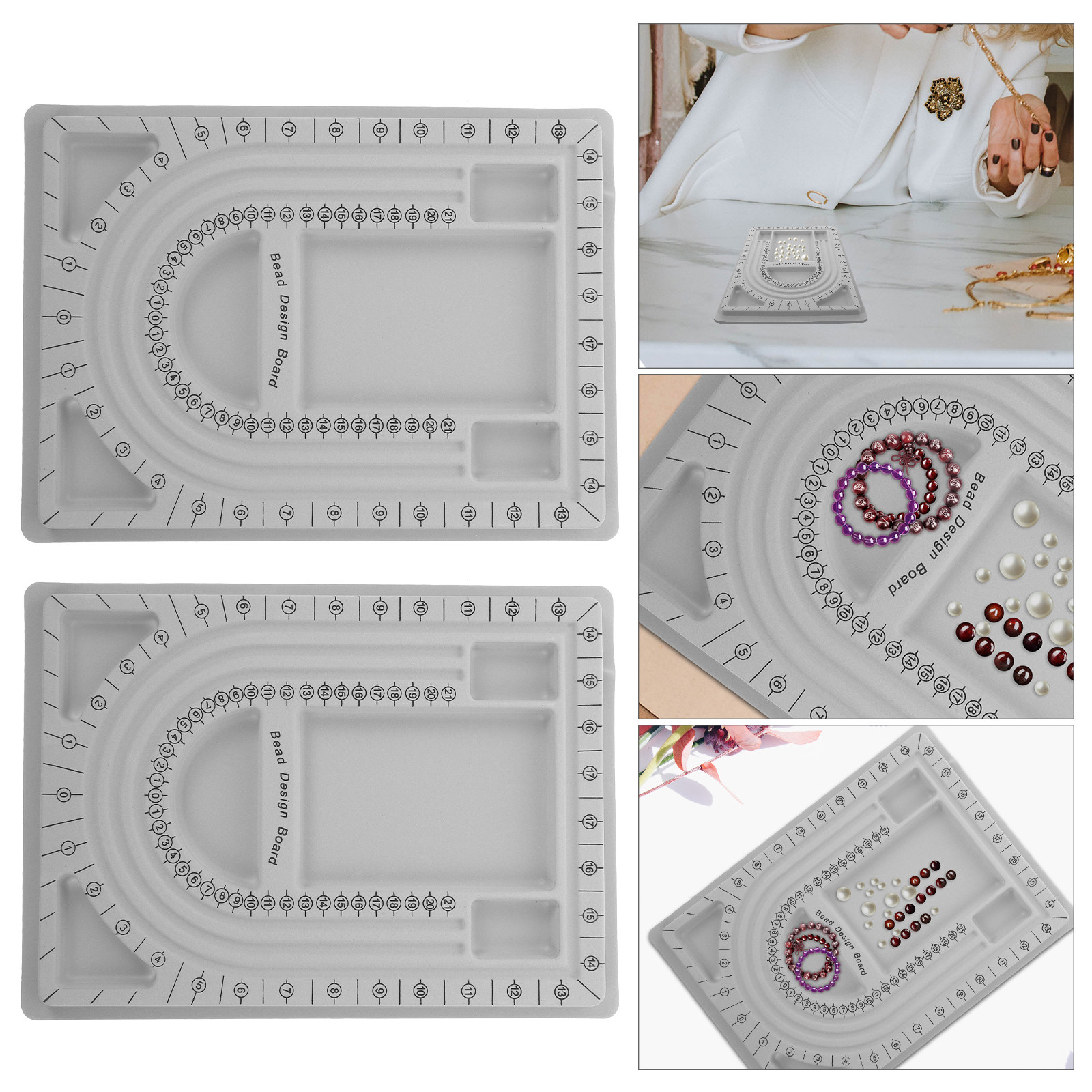 2er-Set Perlen-Designbrett Sch – Jewelry Making Designs Bewertung und Preis