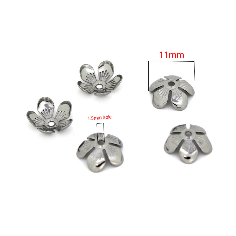 50 Stück 11 mm Edelstahl-Blume – Bead Cap Flower Bewertung und Preis