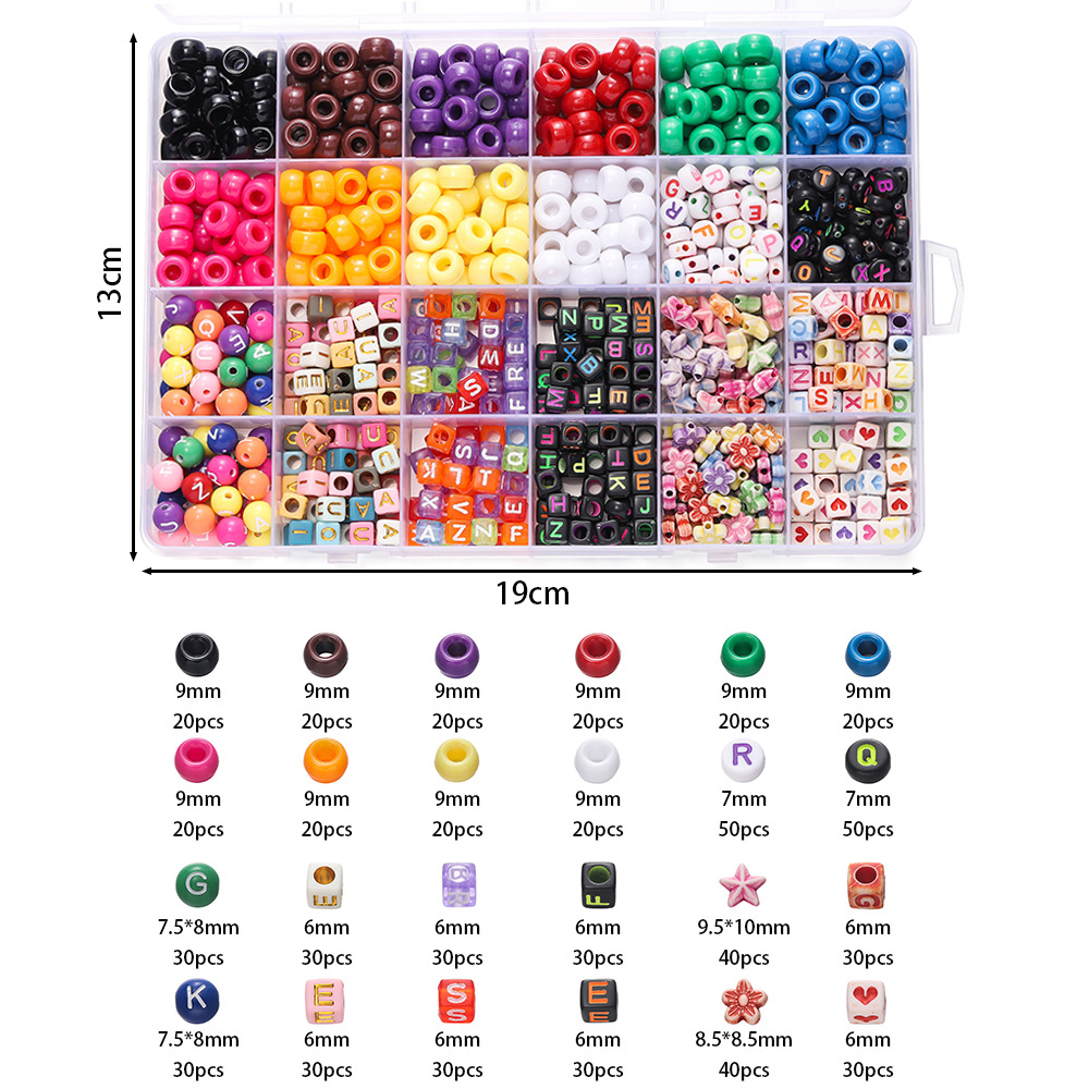 1 Box Bunte Acryl-Pony-Perlen, – Jewelry Making Kit Bewertung und Preis