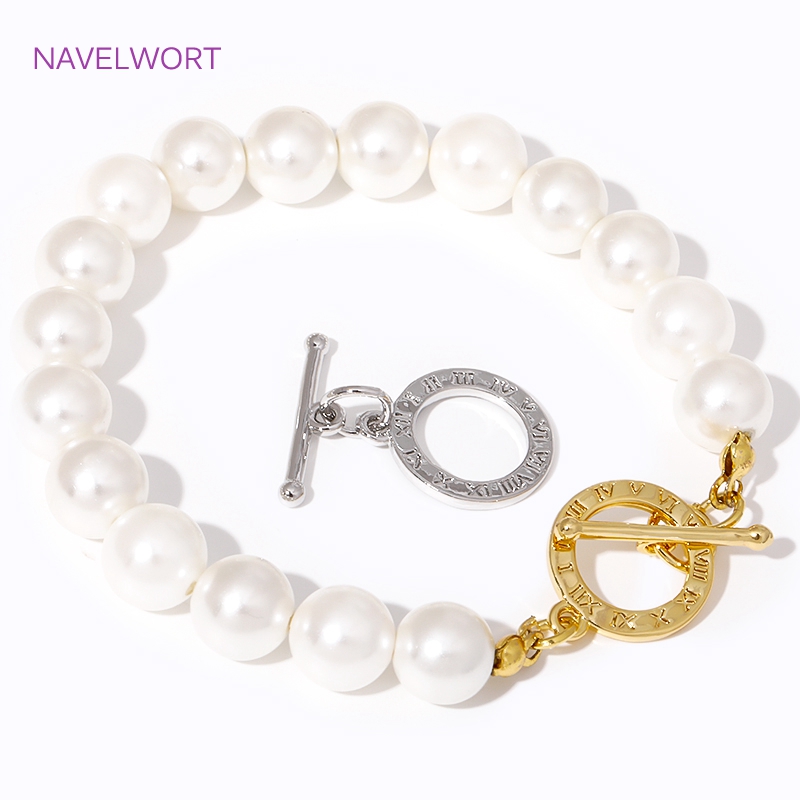 18 Karat vergoldete runde Vers – Toggle Clasp Gold Bewertung und Preis